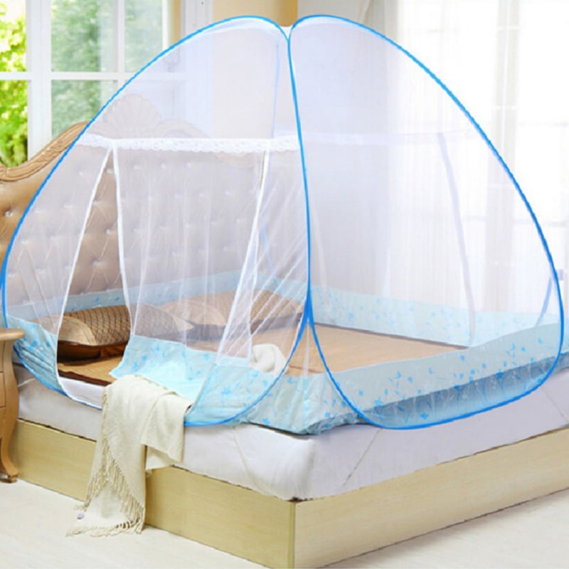 71x79x59”, Coffee RBuy Portable Instant Mosquito Net Tent with Floor for Twin Full Queen Bed Home Vacation Use 