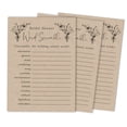 thumbnail image 1 of Inkdotpot 50-Pack Wedding Word Scramble Bridal ShowerGameCards Rustic Kraft PaperParty Wedding Supplies, 1 of 1