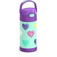 thumbnail image 4 of Bouteille isolée à pression de 12 Oz avec paille Funtainer de Thermos,  Coeurs, 4 of 5