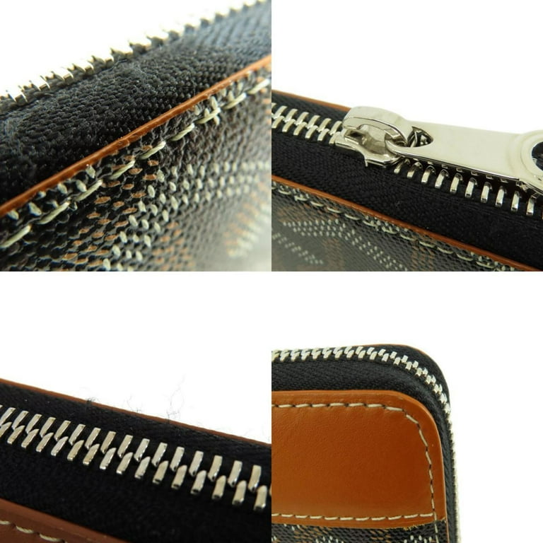 Goyard ZIP Wallet ブラック/ブラウン Goyard Black & Brown Senat MM Zip Pouch – Shop Luxe Society