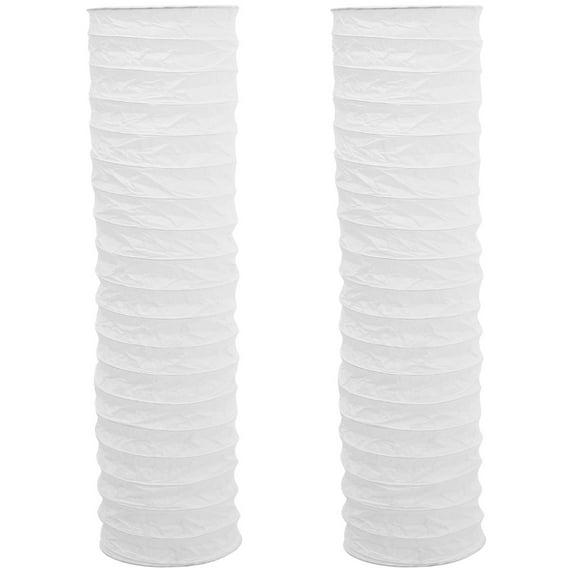 Set of 2 Paper Floor Lampshades Rustic Decor for Home Retro Cover Table Replacement Modern Style