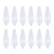 thumbnail image 1 of 12 colgantes de cristal transparente para candelabro, cuentas y prismas de 38 mm, 1 of 7