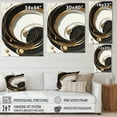 thumbnail image 4 of Designart Gold Glamour Circle II Canvas Wall Art, 4 of 5