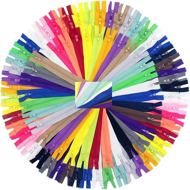 60 cremalleras mixtas de 8 pulgadas, 16 pulgadas y 20 pulgadas, cremalleras de bobina de nailon a granel para manualidades de costura, 20 colores (tamaños surtidos)