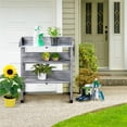 thumbnail image 4 of Renwick Gray Fir, Metal and Plastic Potting Bench, 4 of 12
