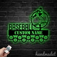thumbnail image 4 of Handmadetneonsign Baseball Medal Hanger Metal Wall Art Light, Baseball Player Name Metal Sign Wall Decor, Baseball Metal Decor 47021, 4 of 5