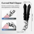 thumbnail image 3 of Clipmaster Pro Nail Clippers, 2025 Upgraded Large Angled Head Toenail Clippers Easy Trimming, Wide Jaw Opening Nail Clippers for Thick Nails, Long Handle Nail Clipper for Seniors Men Women (3 Sets), 3 of 7