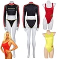 thumbnail image 2 of Traje de baño de Baywatch, disfraz para mujeres adultas, niñas, bikinis sexis, trajes de baño femeninos, traje de carnaval de Halloween, 2 of 5