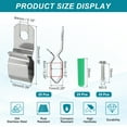 thumbnail image 2 of Uxcell 25Pack String Light Hanger Hooks LED Strip Light Holder for 5x6mm Light Strip, 2 of 7