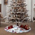 thumbnail image 4 of Gaeub London Landmark2 Print Christmas Tree Skirt,Christmas Decorations,Round Xmas Skirt for Christmas Indoor Decorations Xmas Winter Holiday Party Supplies-30", 4 of 6