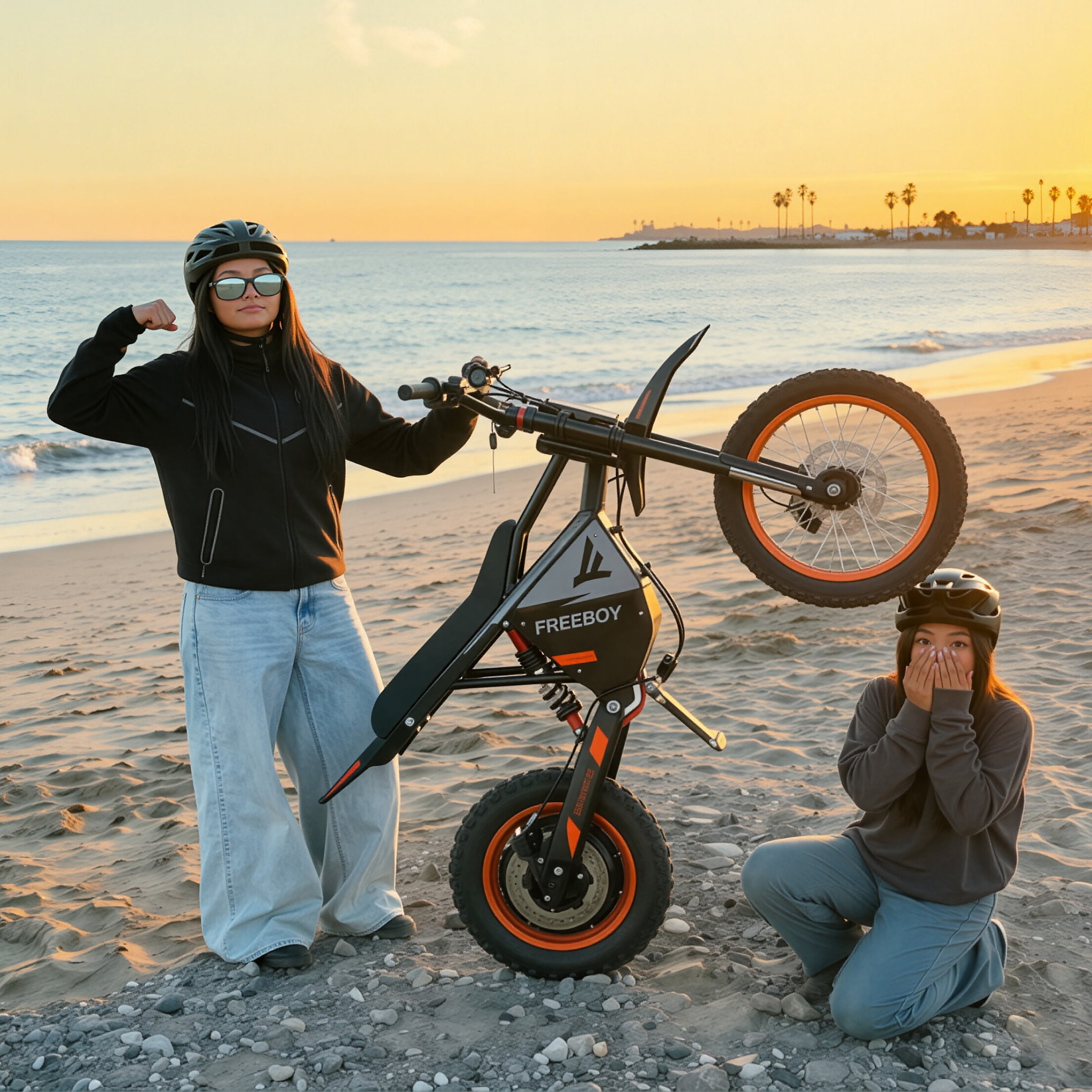 Electric Dirt Bike for Teens Adults, Rear hub Motor 3000W Peak, Electric Motorcycle 48V 30Ah Battery, 35 MPH Max Speed,  Dual Shock Absorbers