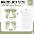 thumbnail image 3 of Black Satin Ribbon Bows with Twist Ties & Adhesive Dots – Pre-Tied Gift Bows for Candy Bags, Crafts, Gift Wrapping and Party Favors, 3 of 4