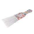 thumbnail image 1 of Stainless Steel Detangle Hair Pick Comb, Metal Pick Comb Detangle Wig Braid Hair Styling Comb for Curly Hair Styling with Ergonomic Design, 1 of 7