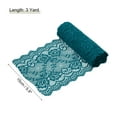 thumbnail image 2 of Uxcell 5.9 inch Wide Polyester Floral Pattern Lace Trim Ribbon for Sewing Making Dark Green 3 Yard, 2 of 7