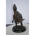 thumbnail image 4 of Nifao Parasaur Dinosaur Bronze Statue – Home Decor Sculpture, 11"L x 23"W x 18"H, 4 of 9