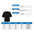 thumbnail image 4 of Blusa George para Dama, Blusa Manga 3/4 Amplia Cuello Redondo Negro Talla G, 4 of 4