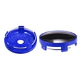 thumbnail image 5 of Unique Bargains 4pcs Auto Blue with Black Sticker 60mm Dia 5 Clips Wheel Tyre Center Hub Caps Cover, 5 of 6
