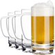 thumbnail image 1 of Juego de 4 vasos de cerveza de 16 onzas, tazas de cerveza de plástico reutilizables, 1 of 4