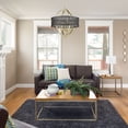 thumbnail image 3 of Golden Lighting Colson 6-Light Chandelier in Olympic Gold with Matte Black Shade, 3 of 5