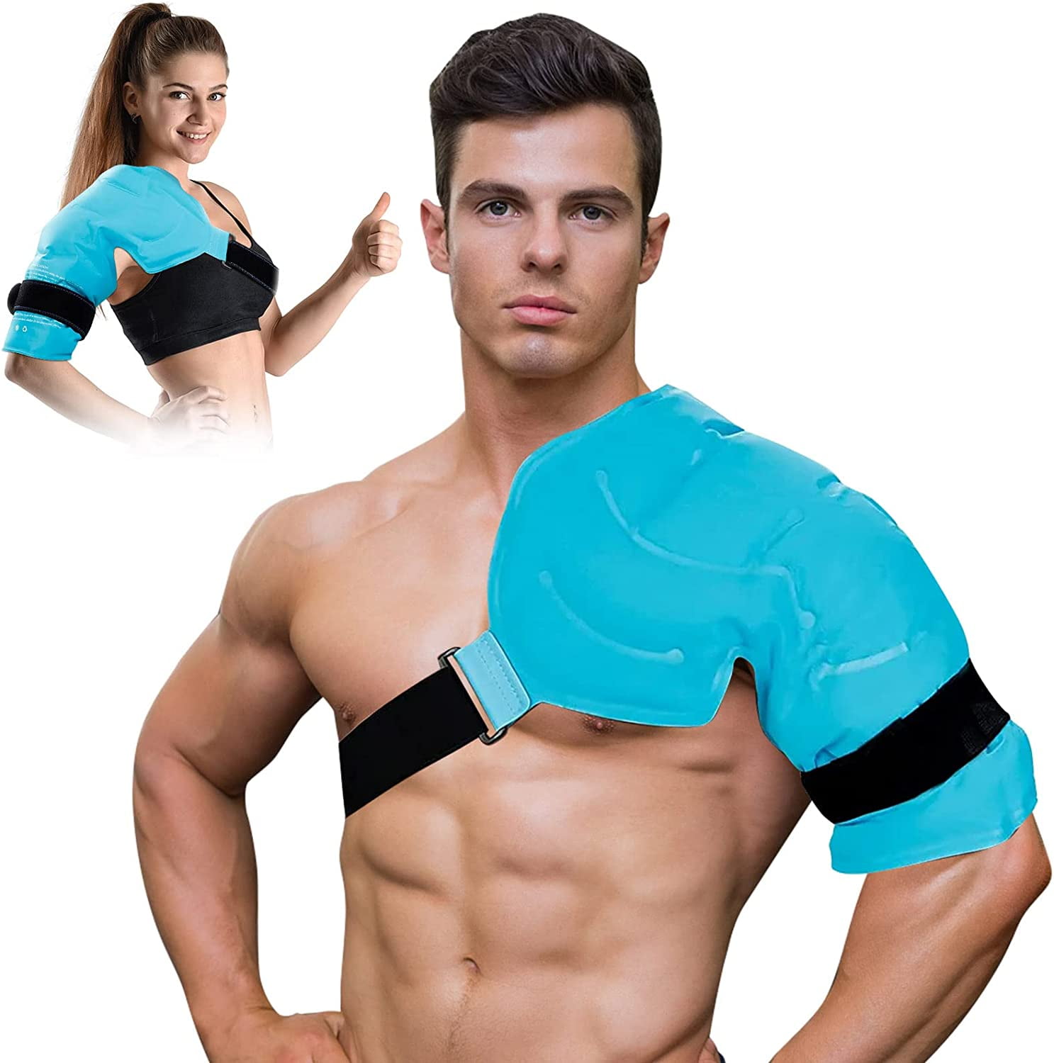 Shoulder Ice Pack Rotator Cuff Cold Therapy, Reusable Shoulder Ice Pack