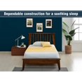 thumbnail image 2 of Acacia Kaylin Bed Frame with Headboard Solid Wood Platform Bed, Twin Size Bed Frame, Unique Design Contemporary Signature Wood Bed Compatible with All Mattresses, Non-Slip and Noise-Free, Chocolate, 2 of 5