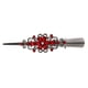 thumbnail image 3 of Pinzas de pelo de cristal de metal Hugo Duckbill Rhinestone Rojo, 3 of 7