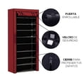 thumbnail image 4 of Estante Organizador para Zapatos de 9 Niveles | Acero Inoxidable | Almacenamiento de Calzado | Tela Impermeable | Zapatero Armable para 27 Pares, 4 of 5