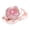Light Pink, variant on Women's Mesh Sun Hat with Flower, Elegant Wide Brim Church Hat, Fashion Wedding Guest Hat for Tea Party, Outdoor Travel, and Formal Occasions Orange