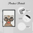 thumbnail image 6 of WFSposter Kate and Laurel Sylvie Cheetah Canvas Wall Art,Kendra Dandy of Bouffants and Broken Hearts, 18x24 Black, Modern Animal Art Decor for Wall, 6 of 7