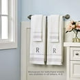 thumbnail image 3 of SKL Home Casual Monogram Hand Towel Set, R, 16x26, White 2 Pack, 3 of 5