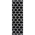thumbnail image 2 of Modern Indoor Rectangular Carpet, Pad, Mat Caylee Black Shag 2' x 6' Rug, 2 of 7