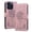 Rosegold, variant on ELEHOLD Case for iPhone 15 Pro, Premium PU Leather Wallet Flip Case Folio Cover with Card Holder Kickstand,Red