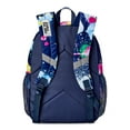 thumbnail image 2 of Justice Girls 17" Laptop Backpack Iridescent Blue Multi-Color Splatter, 2 of 5