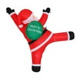 thumbnail image 1 of Pared de escalada inflable navideña de Papá de 3 metros con luces LED integradas, Papá colgante con bolsa de regalos para año Nuevo, fiesta, 1 of 9
