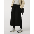 thumbnail image 3 of Falda corta de algodón puro de cintura alta y longitud media para mujer, estilo nuevo de otoño 2023, estilo americano de trabajo, 3 of 5