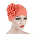 thumbnail image 5 of Travelwant 4Pcs Women Elastic Glitter Big Flower Turban Chemo Beanie Hair Loss Chemo Cap Hat, 5 of 7
