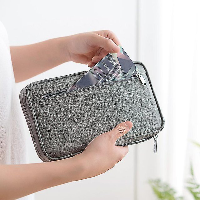 Organizador de pasaporte de cartera de viaje familiar, organizador portátil Afortunado Sencillez