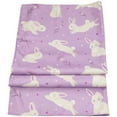thumbnail image 3 of Northlight Easter Rabbit Rectangular Tablecloth - 70" - Purple, 3 of 5