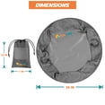 thumbnail image 2 of SUN CUBE Wetsuit Changing Mat, Waterproof Surf Bag, Drawstring Wetsuit Bag, Surfing Accessories for Kayakers, Dry Bag for Beach, Durable Compact No Leak Mat for Scuba (Gray), 2 of 7