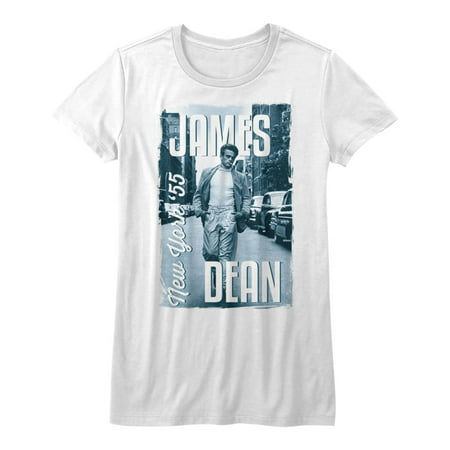 JAMES DEAN-JAMES DEAN '55-WHITE JUNIORS S/S TSHIRT-2XL