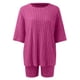 thumbnail image 3 of MKLEKYY conjunto Deportivo Corto de Dos Piezas para Mujer, Moda de Vacaciones, Informal, Color Sólido, para Verano, 2023, 3 of 4