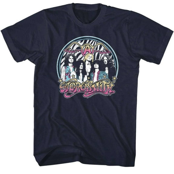 Aerosmith Aerogaudy Navy Adult T-Shirt
