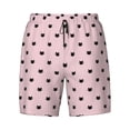 thumbnail image 4 of Lsque Mens Swim Trunks Cute Cat Pattern - Bathing Suit Compression Liner - Beach Swim Shorts Swimwear - (S-3XL) - Stretch Quick Dry -X-Large, 4 of 9