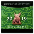 thumbnail image 5 of 2019 Palau 1 oz Silver $5 Year of the Pig Ultra High Relief, 5 of 5
