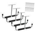 thumbnail image 4 of Flynix 4 Pieces Overhead Garage Storage Hook Display Rack Utility Hanger,Ceiling Hanger silver, 4 of 9
