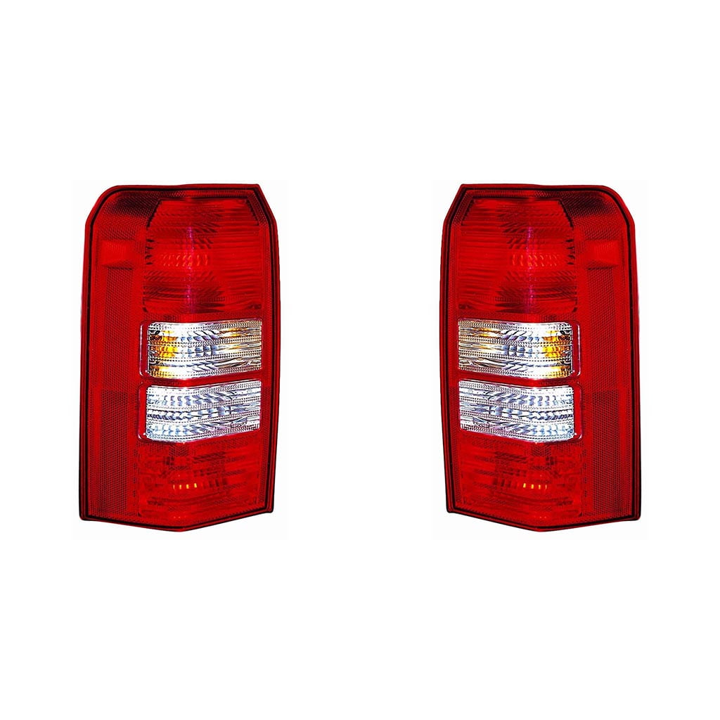 CarLights360 For 2008 2017 JEEP PATRIOT Tail Light Pair Driver and
