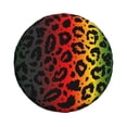 thumbnail image 2 of XMXY Colored Leopard Print Animal Spare Tire Cover, Universal Waterproof Cover for Jeep RV Tire Wheel Protection, 15 inch, 2 of 8