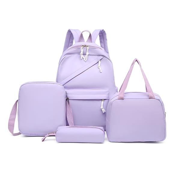 GASTROPOD 2026 New Backpack with Lunch Box Set, 4Pcs Aesthetic Bookbag Pure Color Simplicity, Backpack for Teen & Elementary, Birthday Gift for Daughter for School, Travel, Picnic, Outdoor
