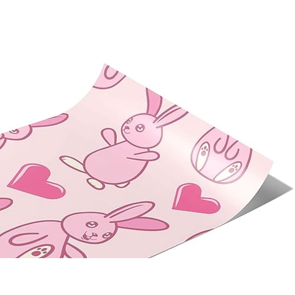 Rwraps Rabbit Bunny Love Gloss Vinyl Film Wrap 59in x 6in Vinyl Vehicle Car Film Sheet Roll