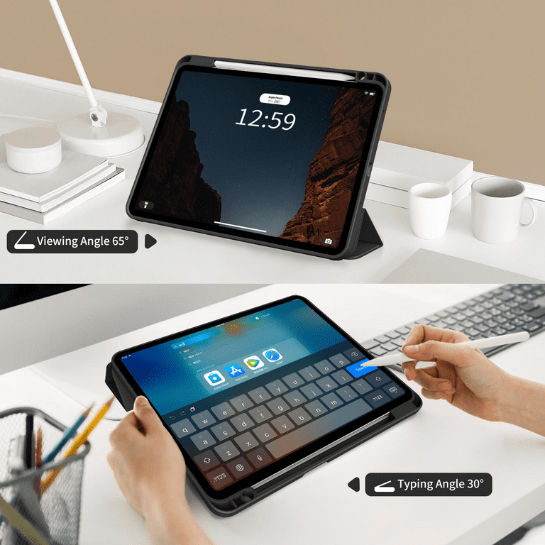 iPad Pro 11 Case 2024 (M4 5. Generation) with Pen Holder